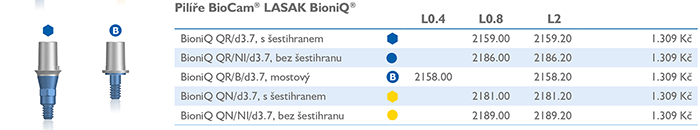 Pilíře BioCam LASAK BioniQ Pilíře BioCam LASAK BioniQ